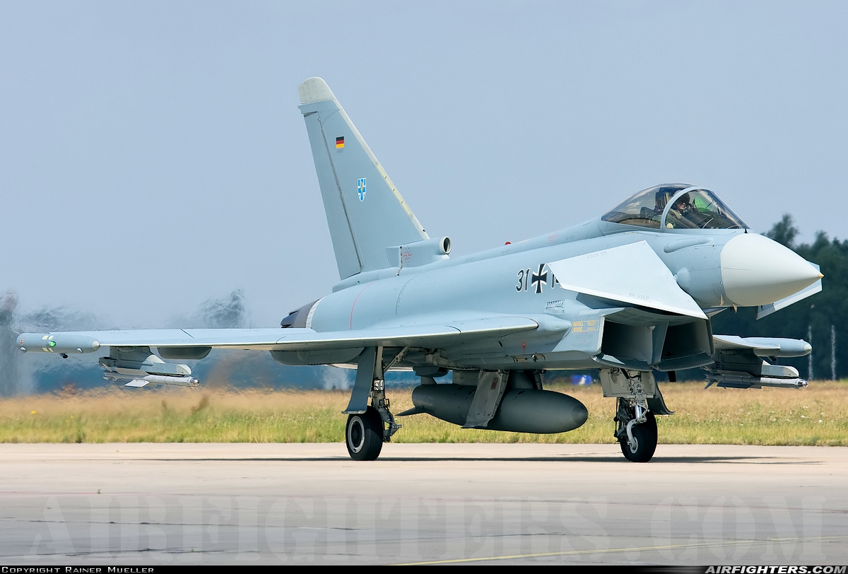 Germany - Air Force Eurofighter EF-2000 Typhoon S 31+14 at Rostock - Laage (RLG / ETNL), Germany