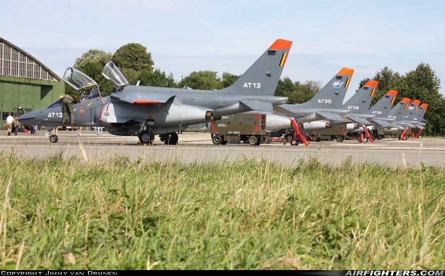Belgium - Air Force Dassault/Dornier Alpha Jet 1B AT13 at Beauvechain (EBBE), Belgium