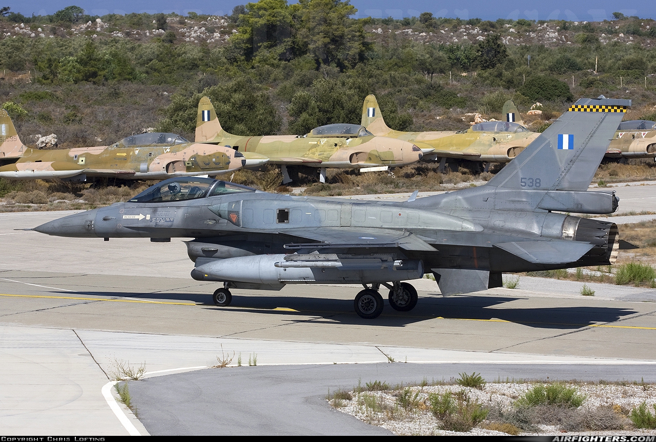 Greece - Air Force General Dynamics F-16C Fighting Falcon 538 at Chania - Souda (CHQ / LGSA), Greece