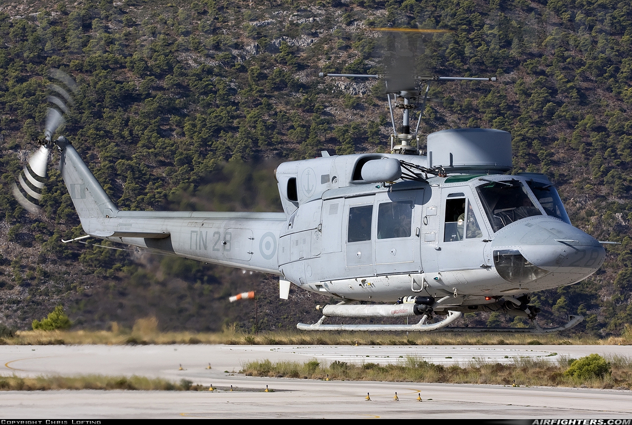 Greece - Navy Agusta-Bell AB-212ASW PN28 at Kotroni (KRN / LGKN), Greece