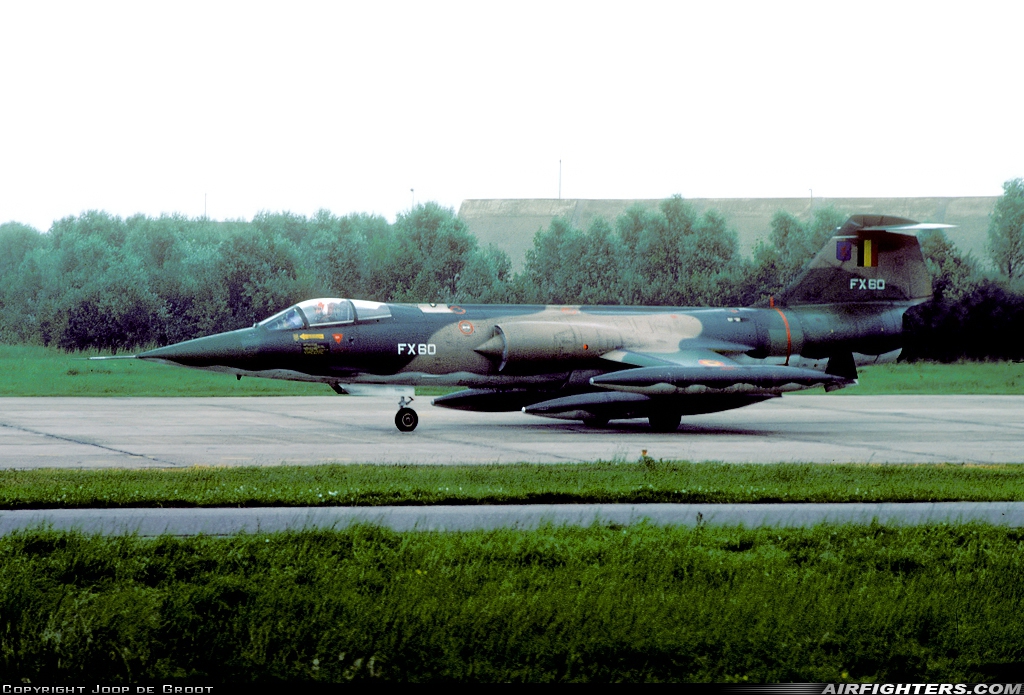 Belgium - Air Force Lockheed F-104G Starfighter FX60 at Leeuwarden (LWR / EHLW), Netherlands