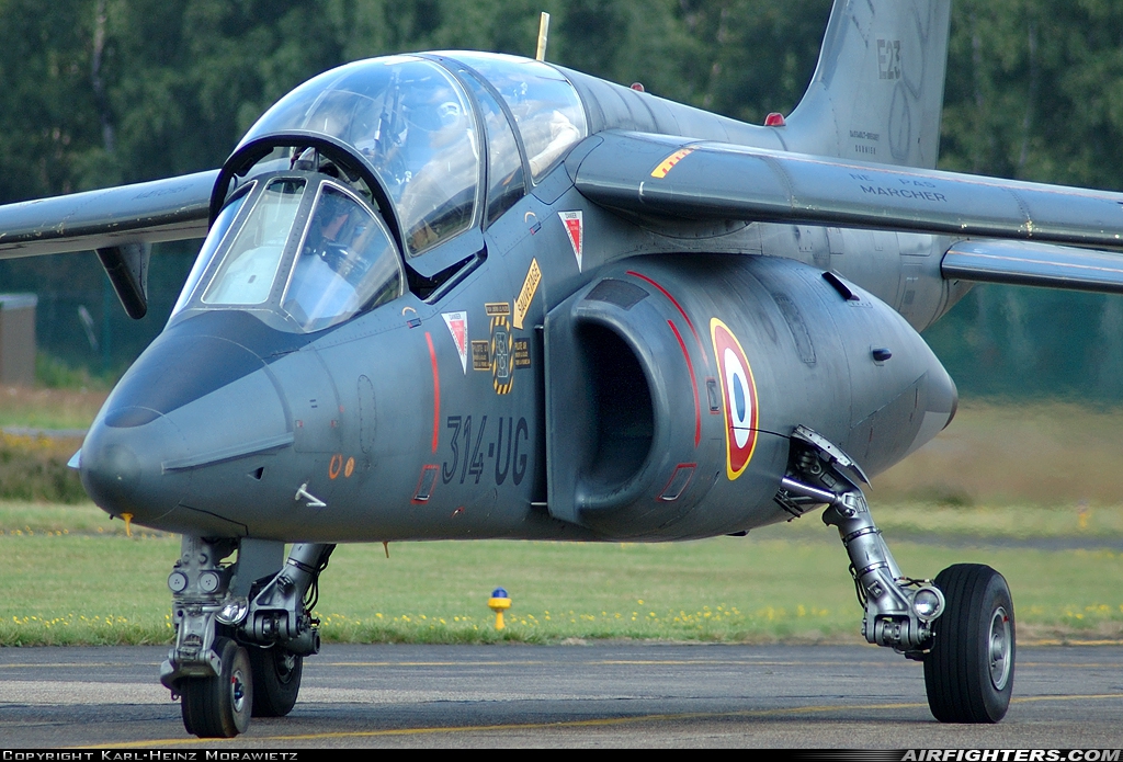 France - Air Force Dassault/Dornier Alpha Jet E E23 at Kleine Brogel (EBBL), Belgium
