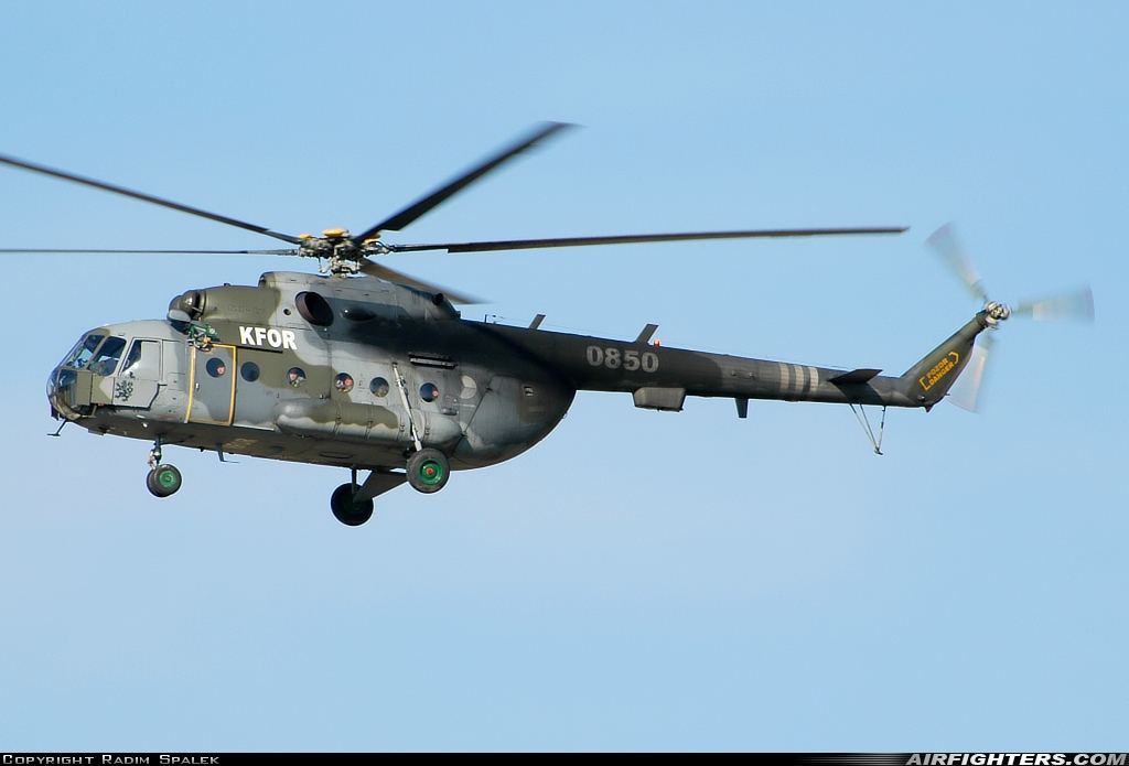 Czech Republic - Air Force Mil Mi-17 0850 at Namest nad Oslavou (LKNA), Czech Republic