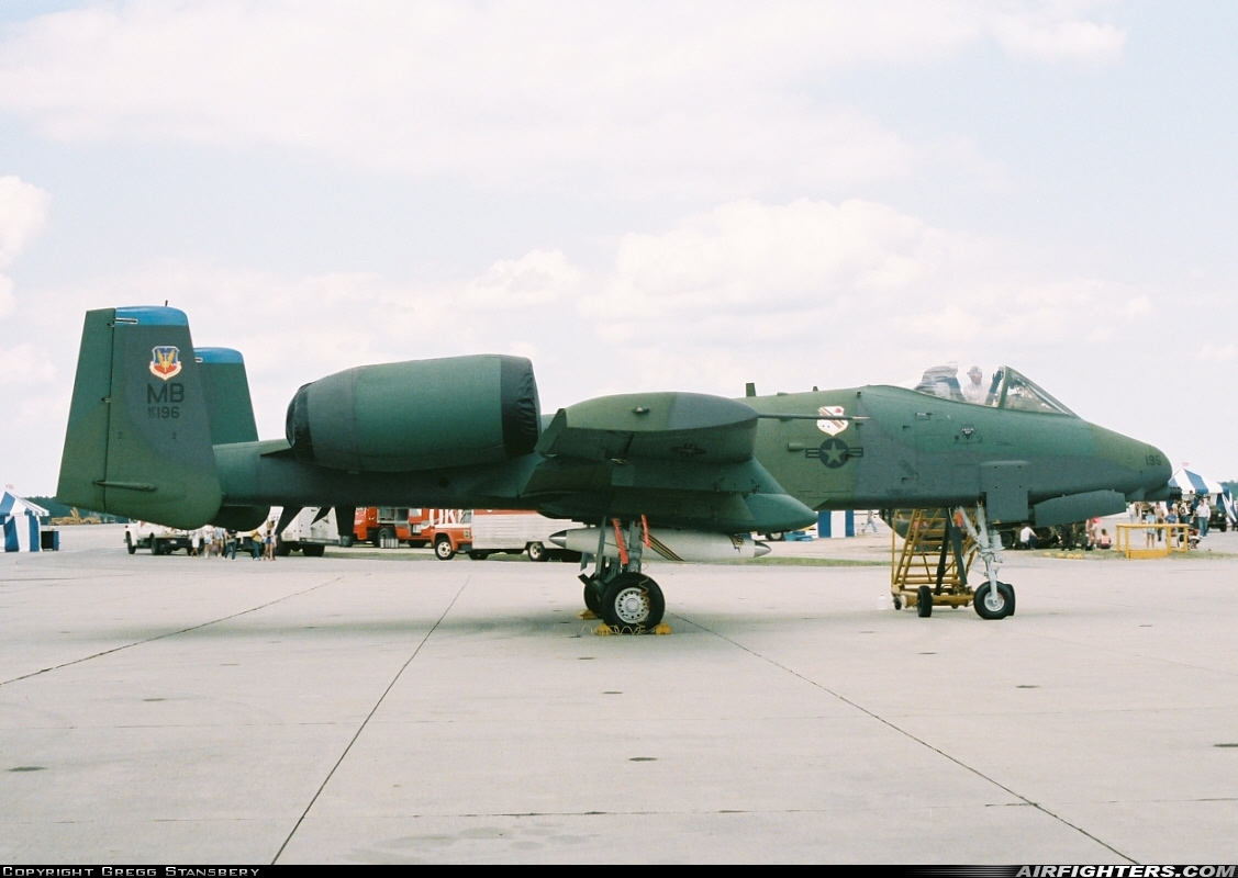 USA - Air Force Fairchild A-10A Thunderbolt II 77-0196 at Havelock - Cherry Point MCAS (NKT / KNKT), USA