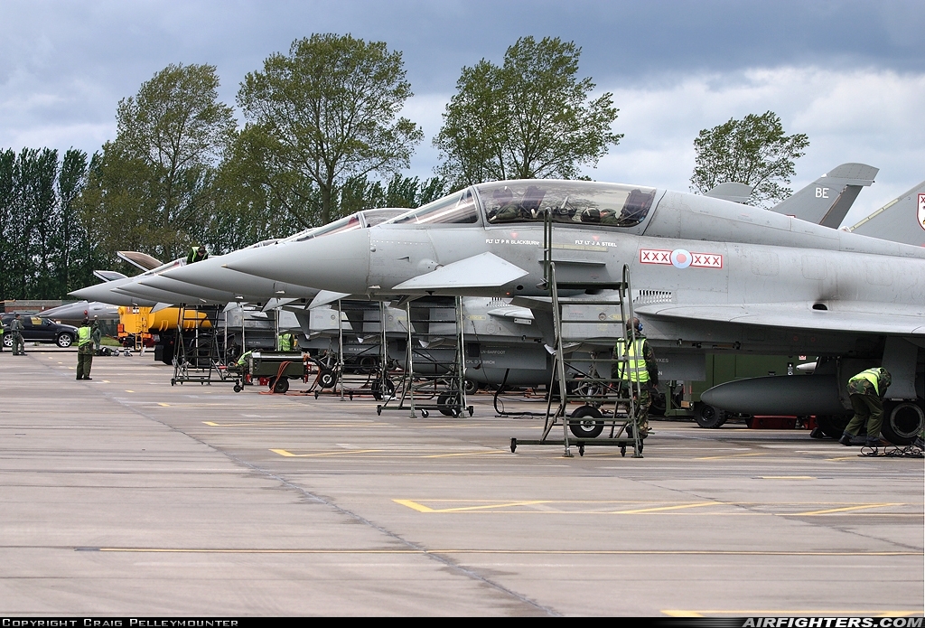 UK - Air Force Eurofighter Typhoon T1 ZJ802 at Coningsby (EGXC), UK