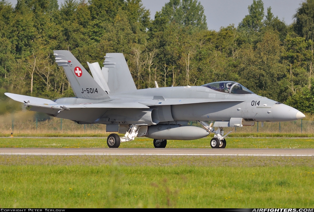 Switzerland - Air Force McDonnell Douglas F/A-18C Hornet J-5014 at Wittmundhafen (Wittmund) (ETNT), Germany