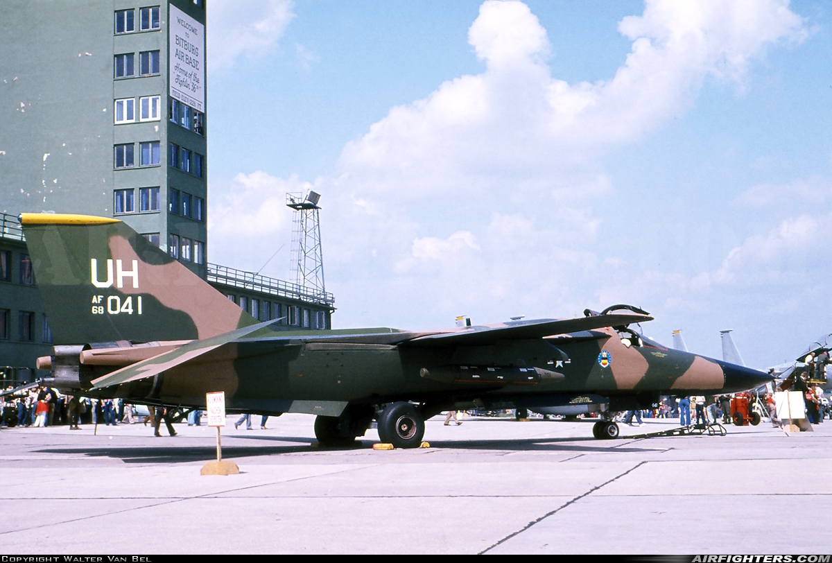 USA - Air Force General Dynamics F-111E Aardvark 68-0041 at Bitburg (BBJ / EDRB), Germany