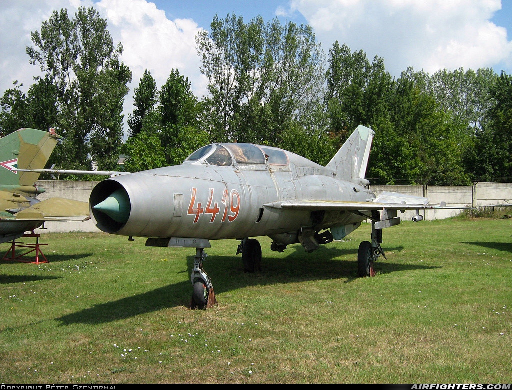 Hungary - Air Force Mikoyan-Gurevich MiG-21U-600 4419 at Szolnok (LHSN), Hungary