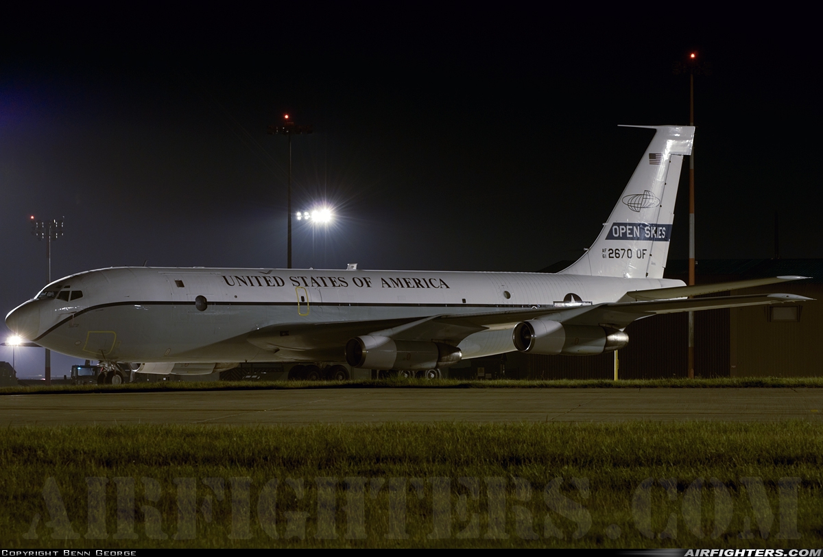 USA - Air Force Boeing OC-135B (717-158) 61-2670 at Mildenhall (MHZ / GXH / EGUN), UK