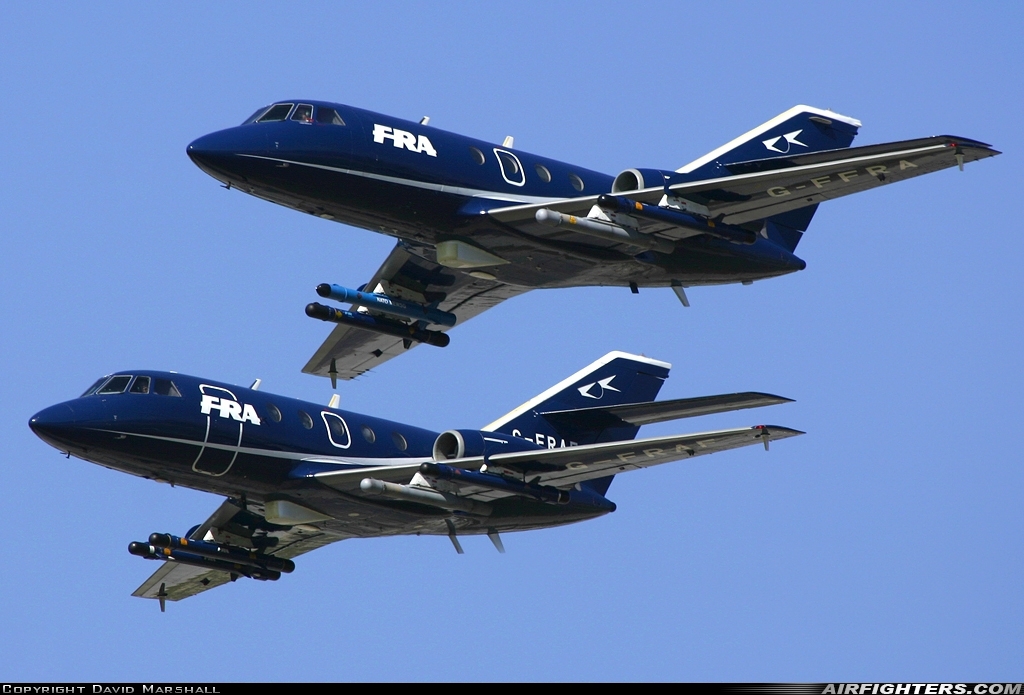 Company Owned - FR Aviation Dassault Falcon 20 G-FFRA at Fairford (FFD / EGVA), UK