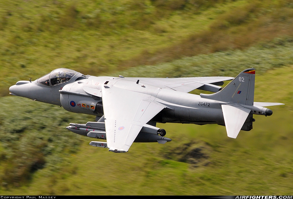 UK - Air Force British Aerospace Harrier GR.7A ZG472 at Off-Airport - Machynlleth Loop Area, UK