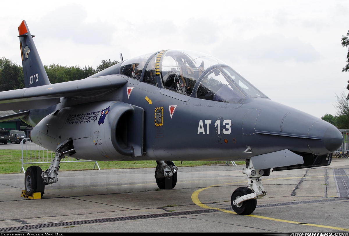 Belgium - Air Force Dassault/Dornier Alpha Jet 1B+ AT13 at Beauvechain (EBBE), Belgium