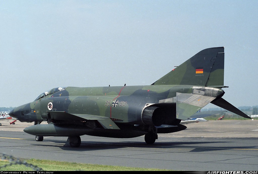Germany - Air Force McDonnell Douglas RF-4E Phantom II 35+53 at Cambrai - Epinoy (LFQI), France