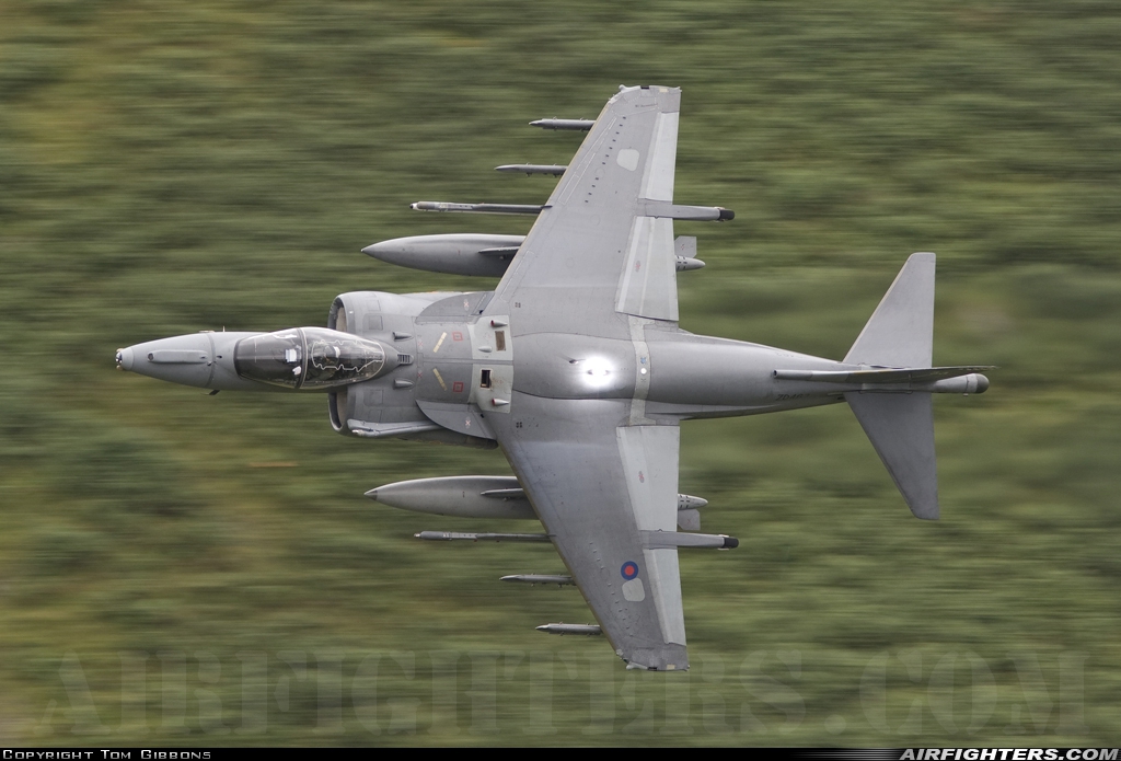 UK - Navy British Aerospace Harrier GR.9 ZD463 at Off-Airport - Machynlleth Loop Area, UK