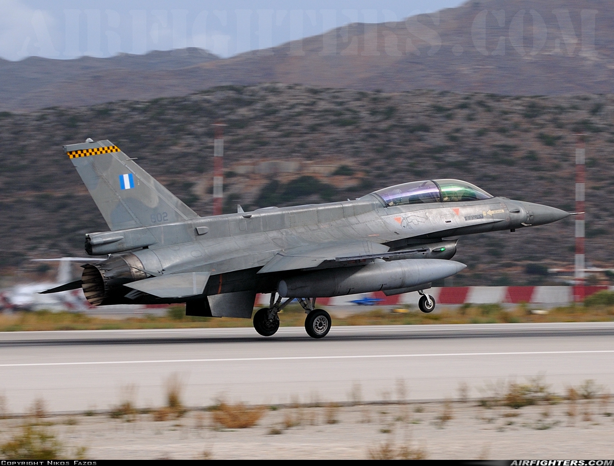 Greece - Air Force General Dynamics F-16D Fighting Falcon 602 at Chania - Souda (CHQ / LGSA), Greece