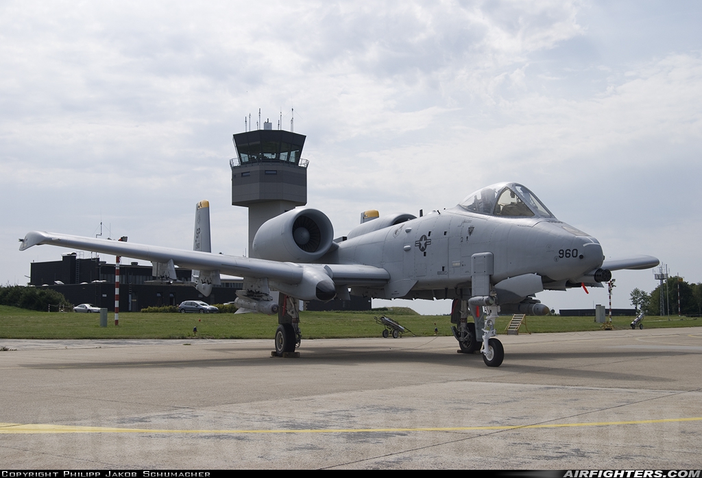 USA - Air Force Fairchild A-10A Thunderbolt II 81-0960 at Buchel (ETSB), Germany