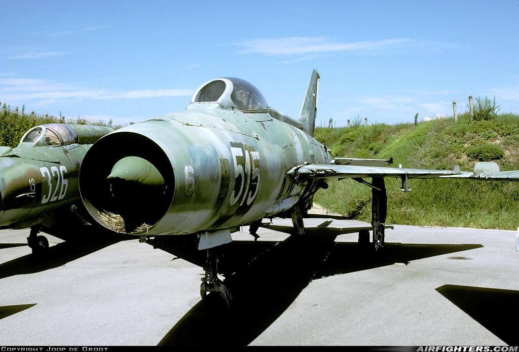 Bulgaria - Air Force Mikoyan-Gurevich MiG-21F-13 515 at Graf Ignatievo (LBPG), Bulgaria