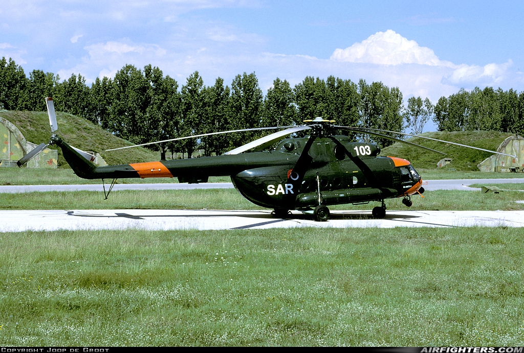 Latvia - Air Force Mil Mi-17-1V 103 at Graf Ignatievo (LBPG), Bulgaria