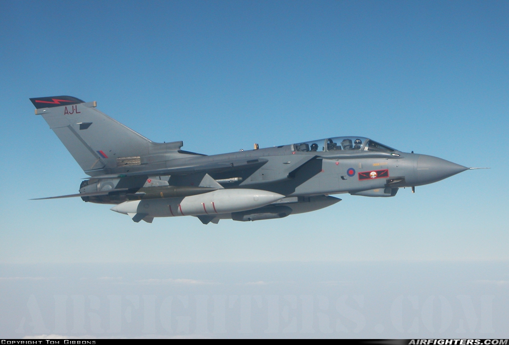 UK - Air Force Panavia Tornado GR4 ZA600 at Persian Gulf, International Airspace