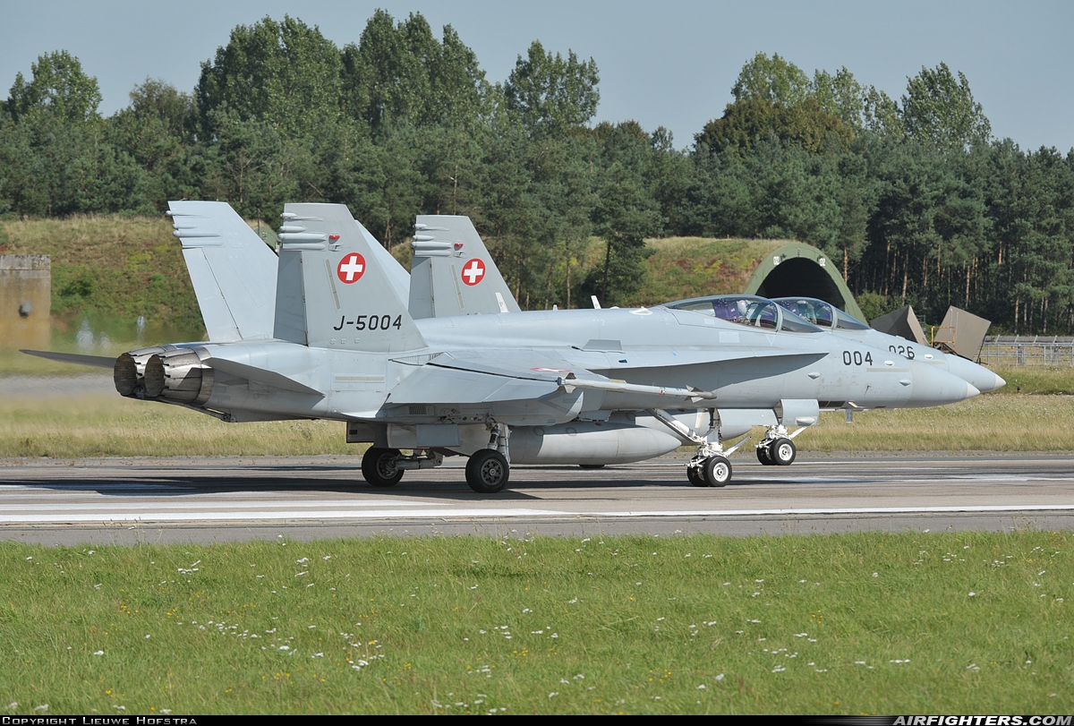 Switzerland - Air Force McDonnell Douglas F/A-18C Hornet J-5004 at Wittmundhafen (Wittmund) (ETNT), Germany