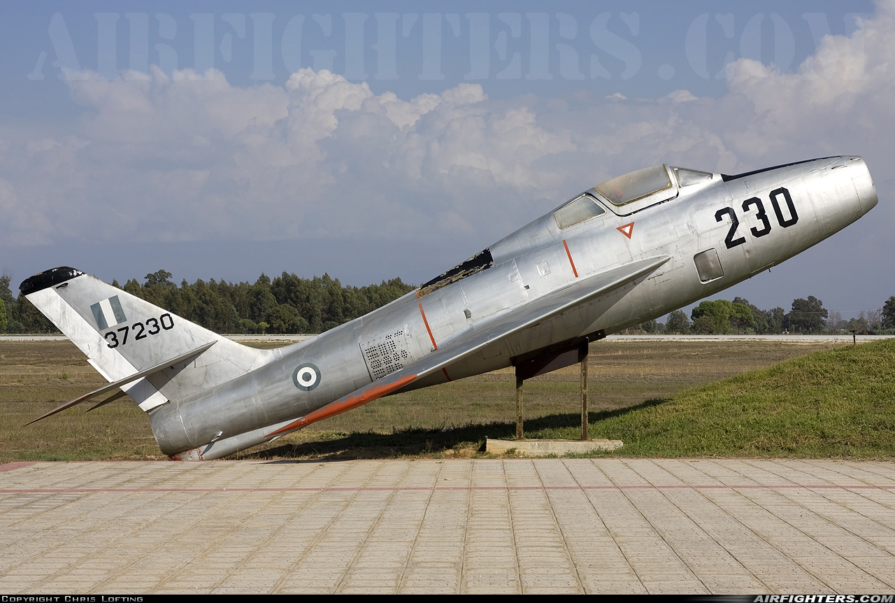 Greece - Air Force Republic F-84F Thunderstreak 53-7230 at Araxos (GPA / LGRX), Greece