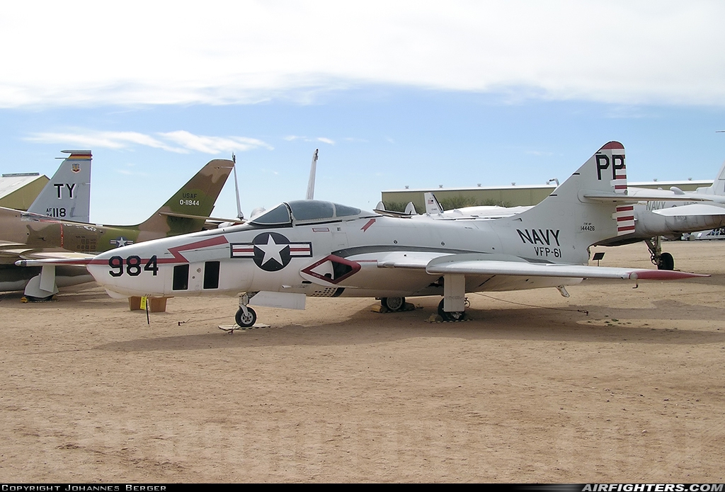 USA - Navy Grumman F9F-8P Cougar 144426 at Tucson - Pima Air and Space Museum, USA