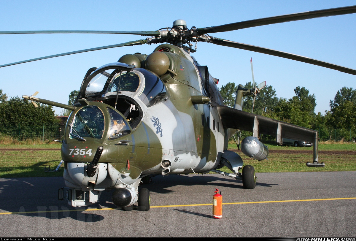 Czech Republic - Air Force Mil Mi-35 (Mi-24V) 7354 at Radom - Sadkow (EPRA), Poland