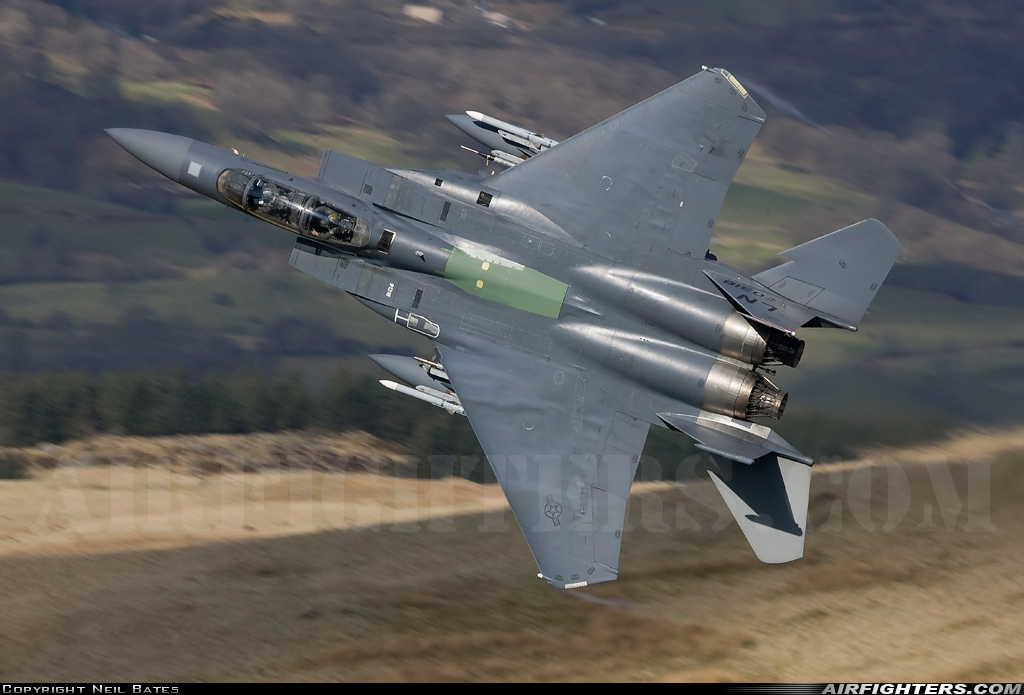USA - Air Force McDonnell Douglas F-15E Strike Eagle 91-0318 at Off-Airport - Machynlleth Loop Area, UK