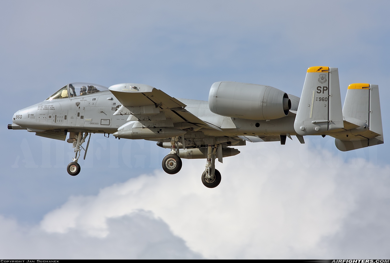 USA - Air Force Fairchild A-10A Thunderbolt II 81-0960 at Radom - Sadkow (EPRA), Poland