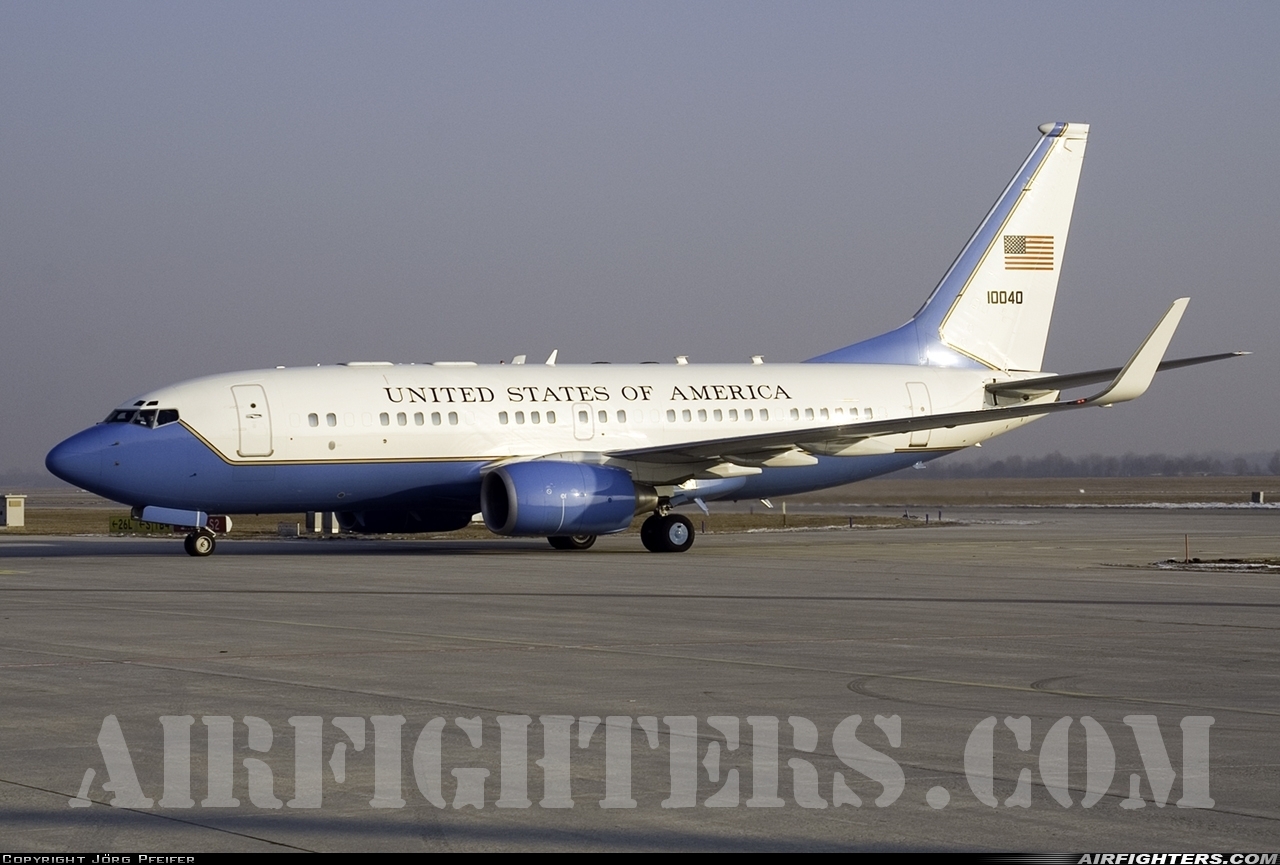 USA - Air Force Boeing C-40C (737-7CP BBJ) 01-0040 at Munich (- Franz Josef Strauss) (MUC / EDDM), Germany
