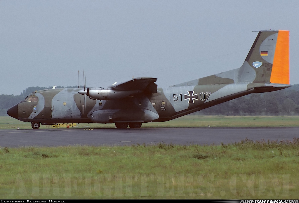 Germany - Air Force Transport Allianz C-160D 51+07 at Munster / Osnabruck (- Greven) (FMO / EDDG), Germany