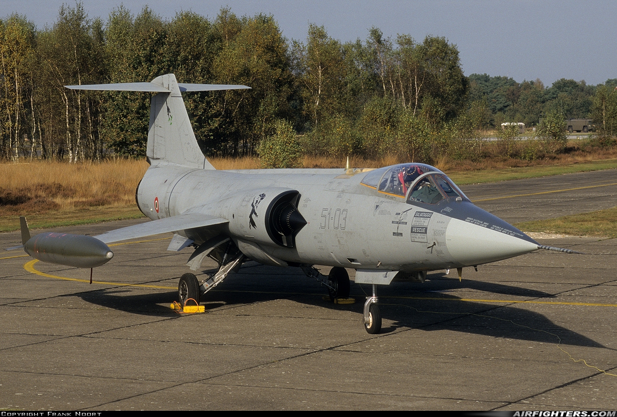 Italy - Air Force Lockheed F-104S Starfighter MM6714 at Kleine Brogel (EBBL), Belgium