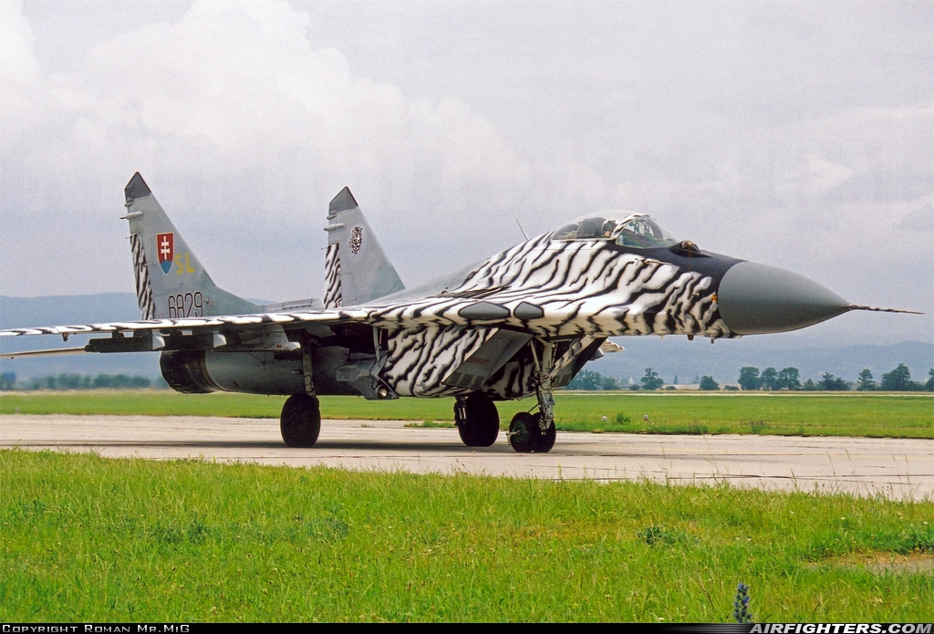Slovakia - Air Force Mikoyan-Gurevich MiG-29A (9.12A) 6829 at Bratislava - M.R. Stefanik (Ivanka) (BTS / LZIB), Slovakia