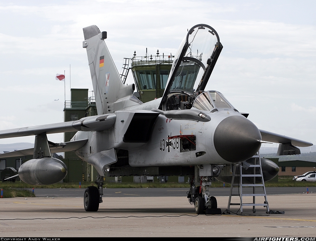 Germany - Air Force Panavia Tornado IDS 43+38 at Lossiemouth (LMO / EGQS), UK