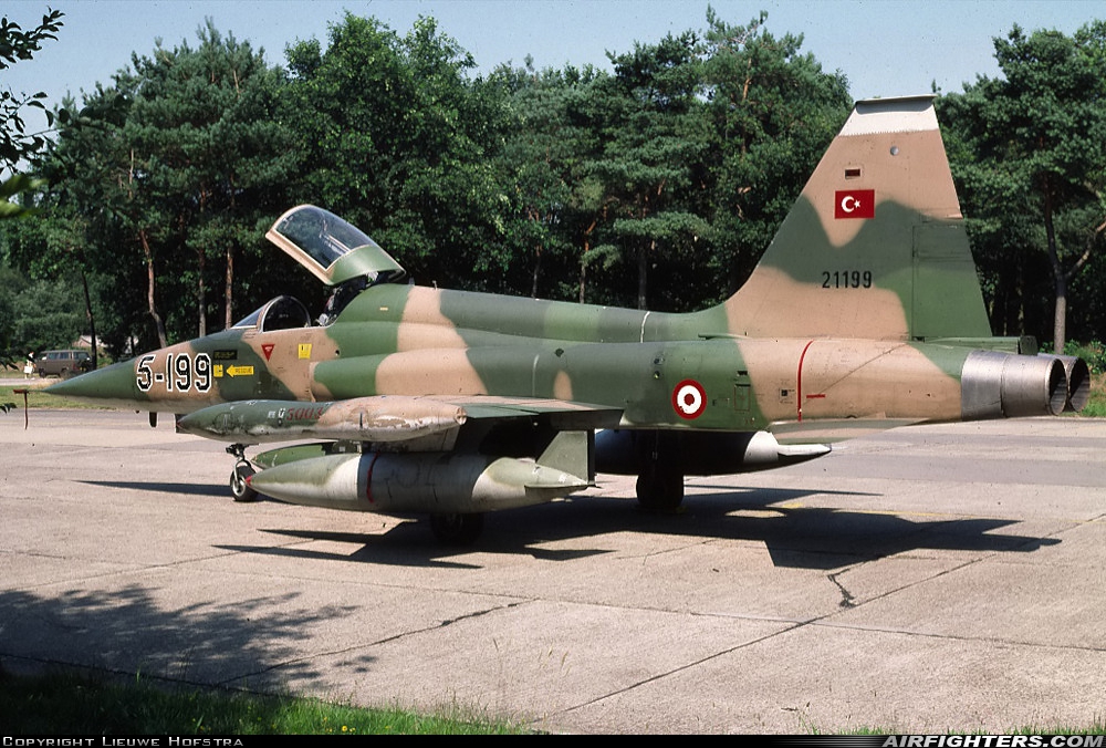 Türkiye - Air Force Northrop F-5A Freedom Fighter 67-21199 at Eindhoven (- Welschap) (EIN / EHEH), Netherlands