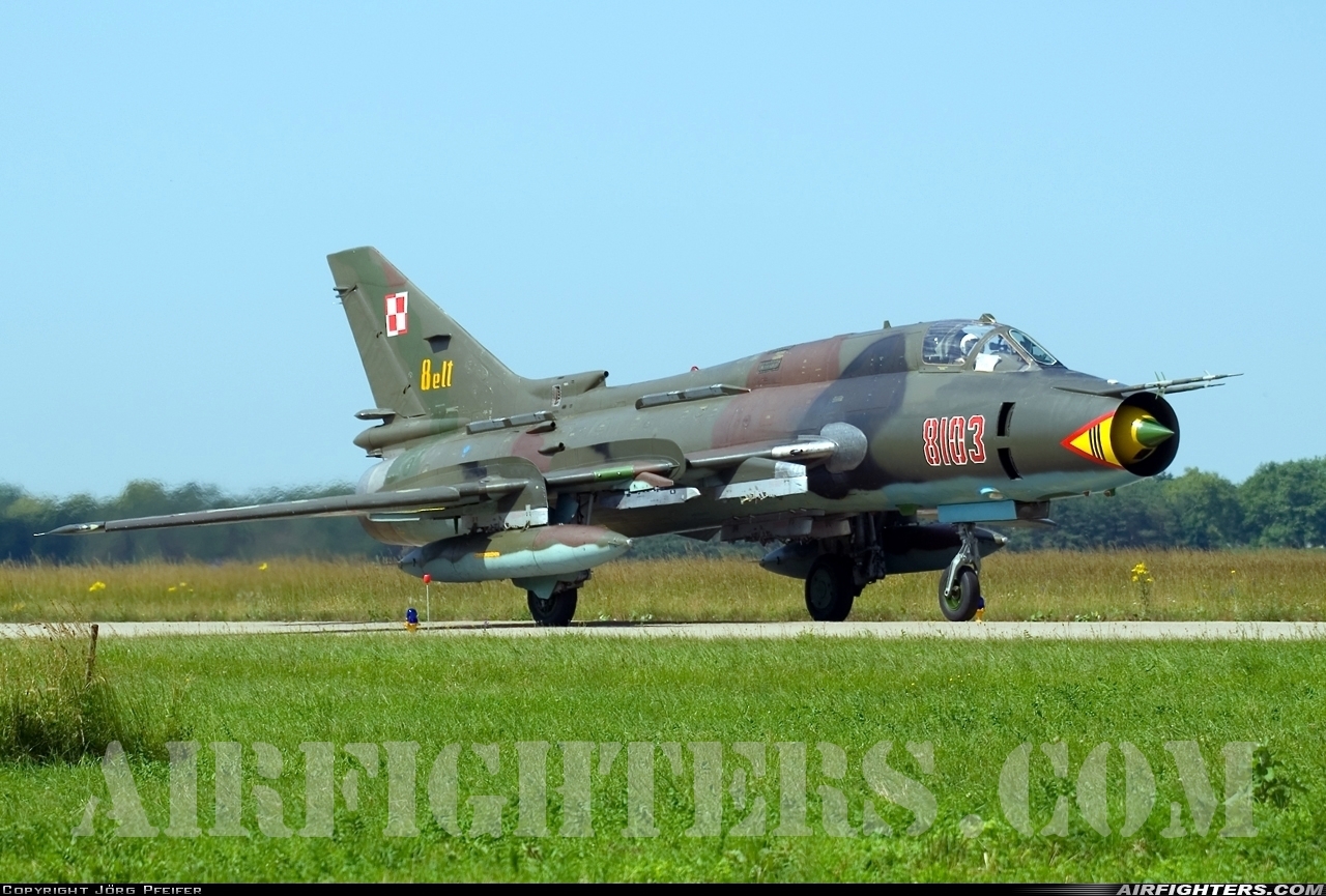 Poland - Air Force Sukhoi Su-22M4 Fitter-K 8103 at Lechfeld (ETSL), Germany