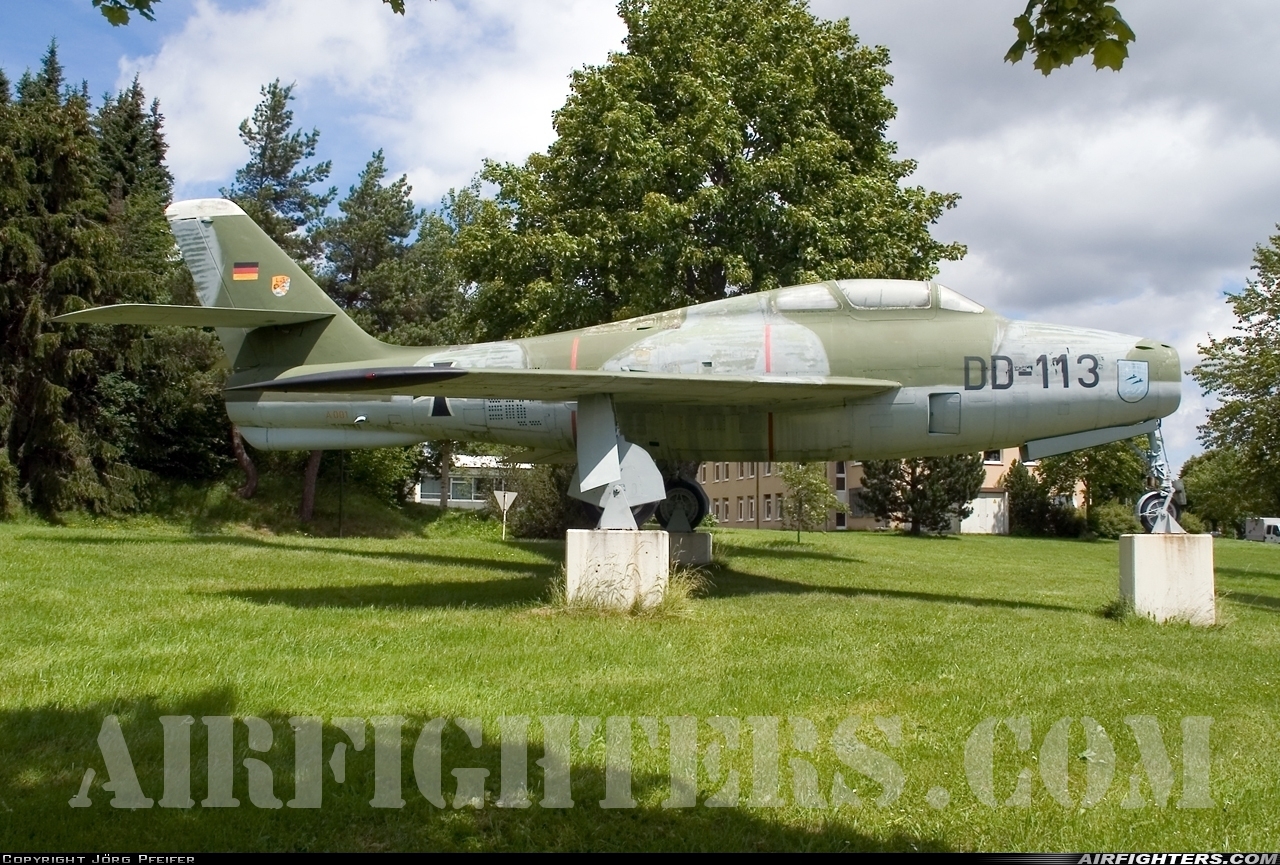 Germany - Air Force Republic F-84F Thunderstreak DD-306 at Off-Airport - Messtetten, Germany