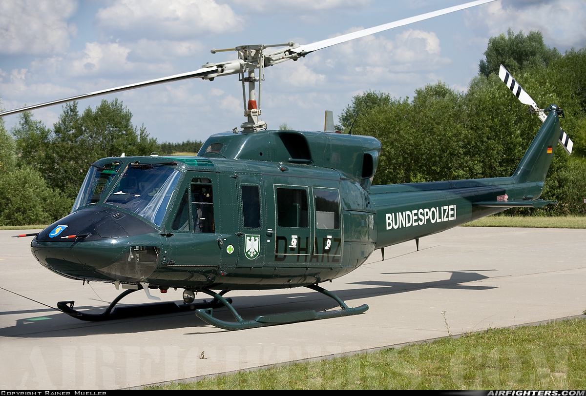 Germany - Bundespolizei Bell 212 D-HARZ at Rostock - Laage (RLG / ETNL), Germany
