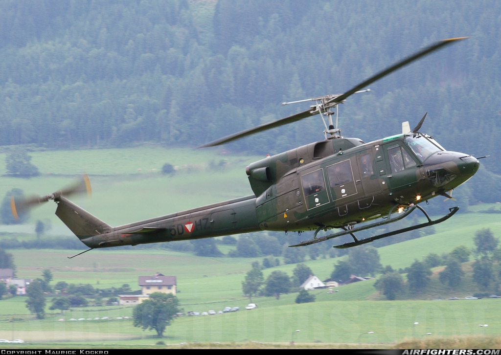 Austria - Air Force Agusta-Bell AB-212 5D-HZ at Zeltweg (LOXZ), Austria