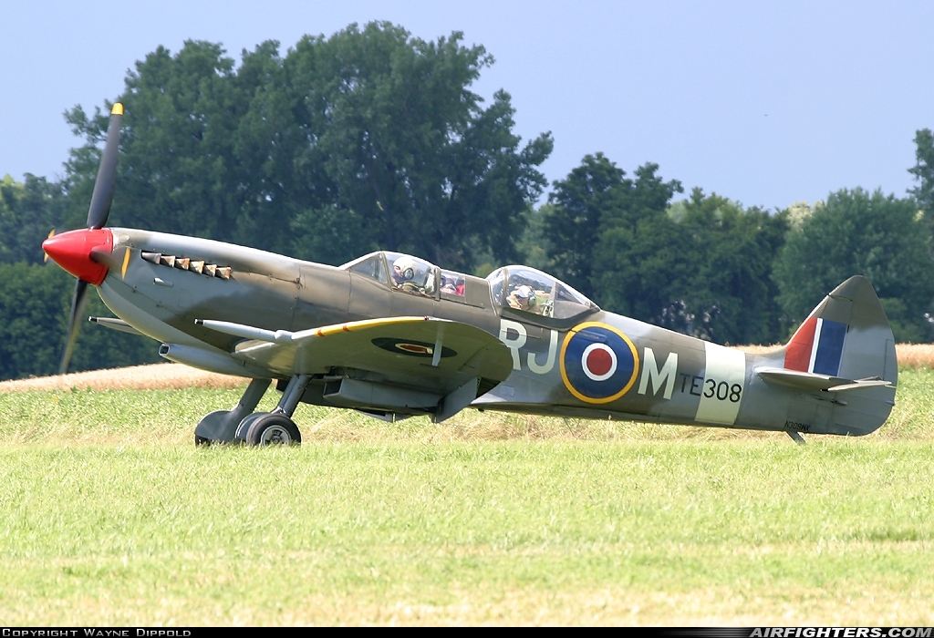Private Supermarine 509 Spitfire T.9C N308WK at Geneseo (D52), USA