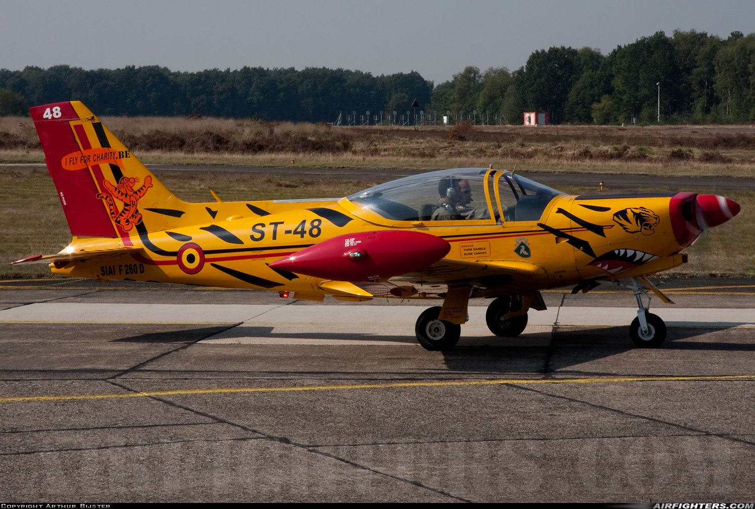 Belgium - Air Force SIAI-Marchetti SF-260D ST-45 at Kleine Brogel (EBBL), Belgium