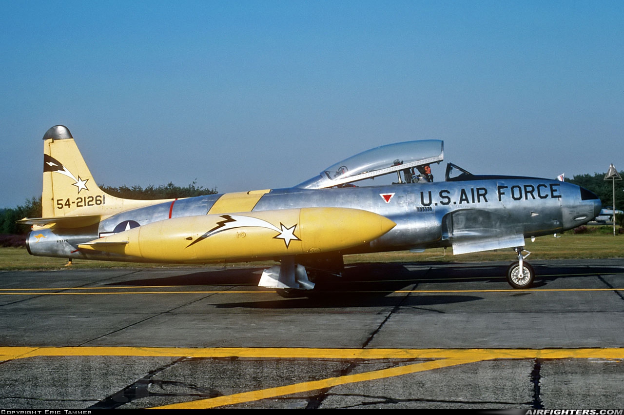 Private - Old Flying Machine Company Canadair CT-133 Silver Star 3 (T-33AN) N33VC at Kleine Brogel (EBBL), Belgium