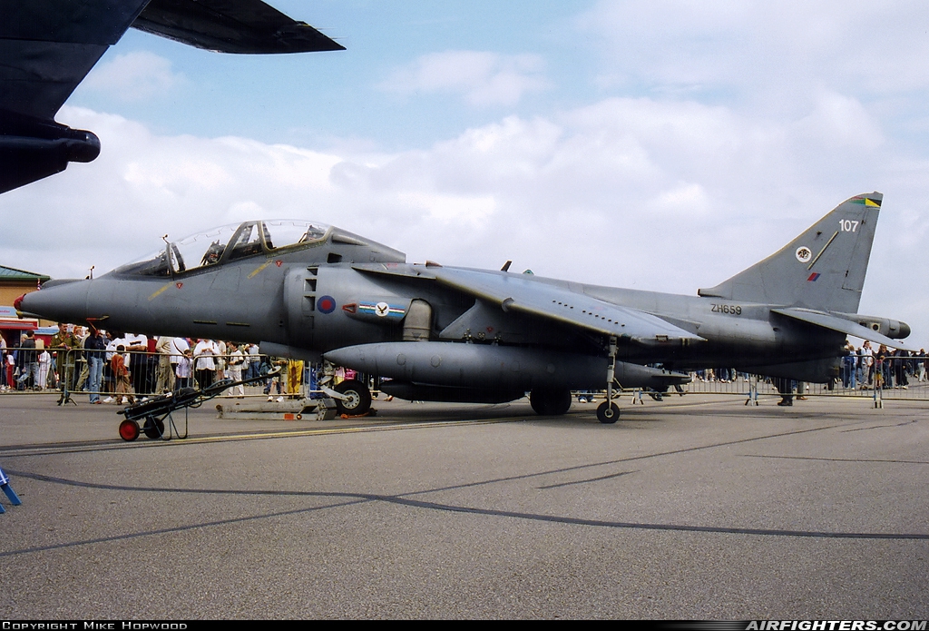 UK - Air Force British Aerospace Harrier T.10 ZH659 at Waddington (WTN / EGXW), UK