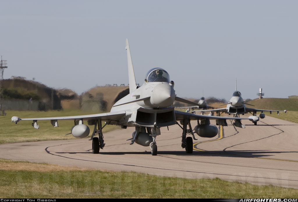 UK - Air Force Eurofighter Typhoon FGR4 ZJ944 at Coningsby (EGXC), UK