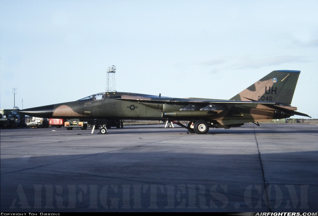 USA - Air Force General Dynamics F-111E Aardvark 68-0046 at Lossiemouth (LMO / EGQS), UK