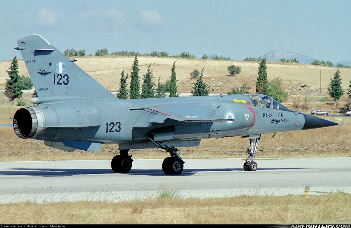Greece - Air Force Dassault Mirage F1CG 123 at Tanagra (LGTG), Greece