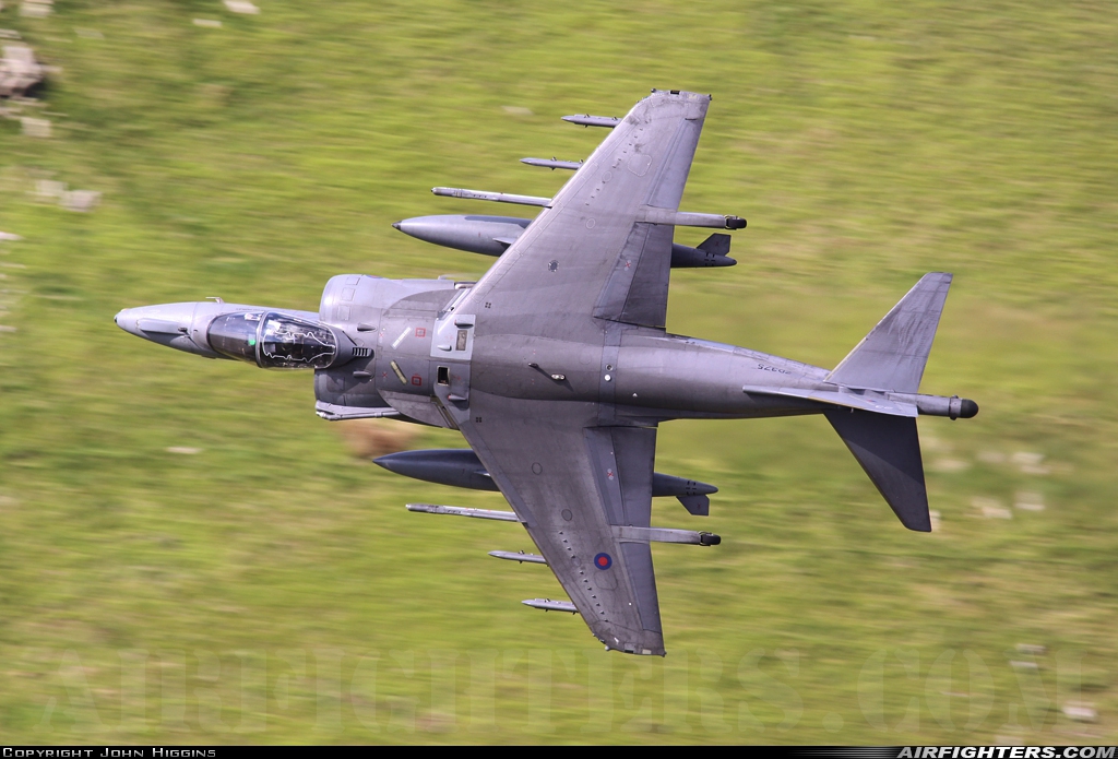 UK - Air Force British Aerospace Harrier GR.9 ZD375 at Off-Airport - Machynlleth Loop Area, UK
