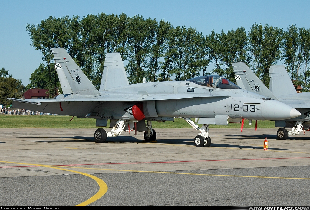 Spain - Air Force McDonnell Douglas C-15 Hornet (EF-18A+) C.15-45 at Radom - Sadkow (EPRA), Poland