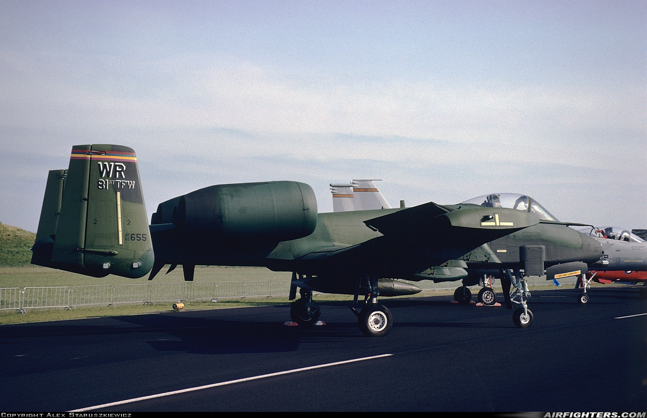 USA - Air Force Fairchild A-10A Thunderbolt II 82-0655 at Breda - Gilze-Rijen (GLZ / EHGR), Netherlands