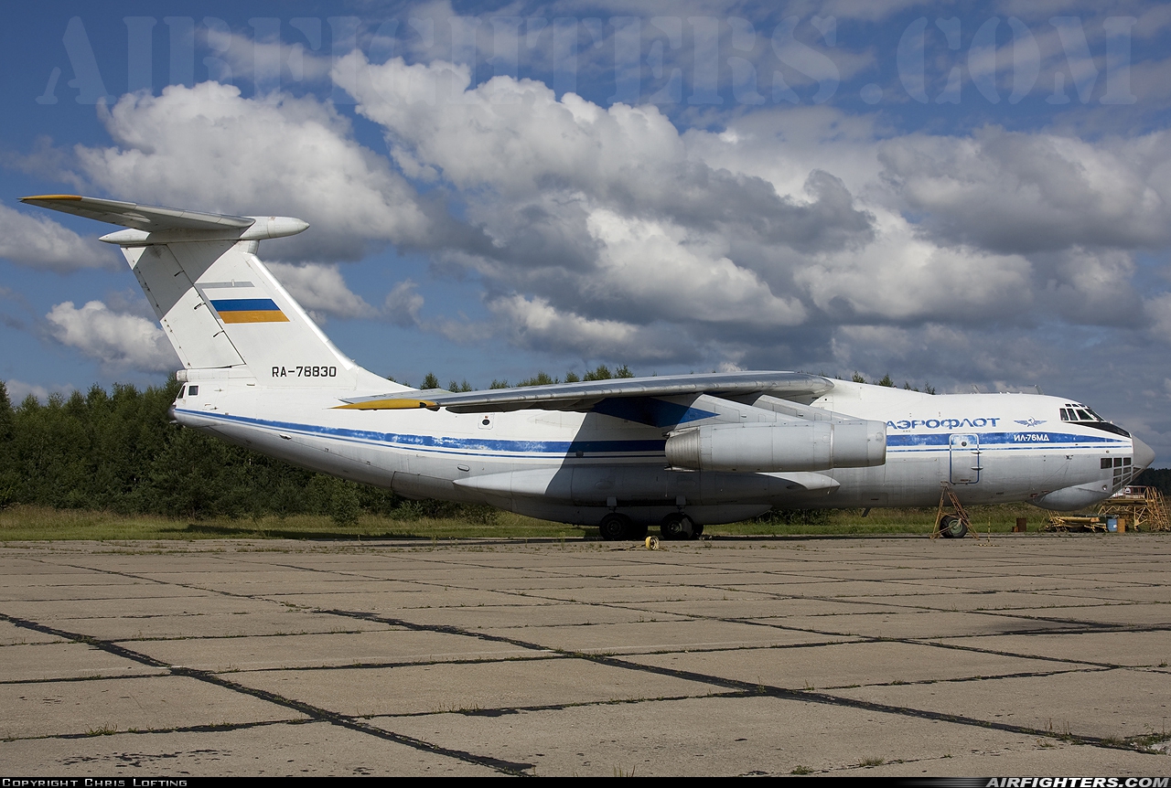 Russia - Air Force Ilyushin IL-76MD RA-78830 at Chkalovsky (CKL / UUMU), Russia